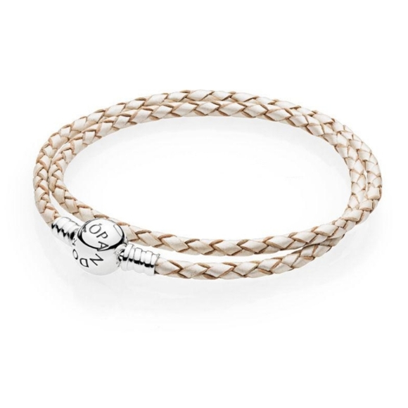 Pandora Jewelry - Authentic Pandora double Leather bracelet